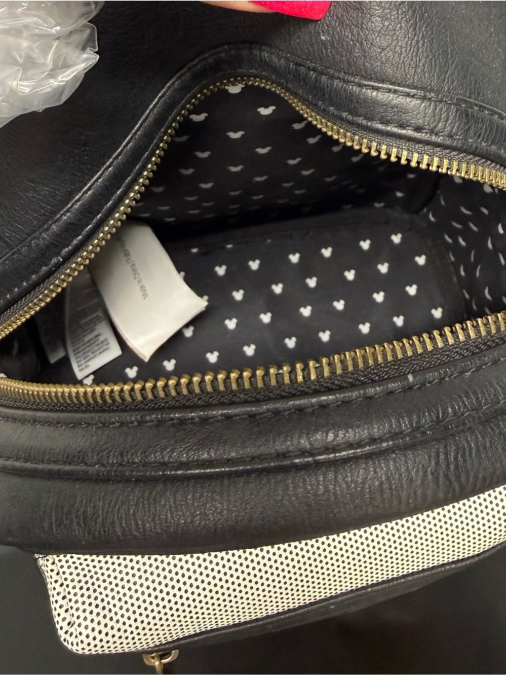 Disney x Loungefly Black and White Mickey & Pluto Mini Backpack - Picture 4 of 5